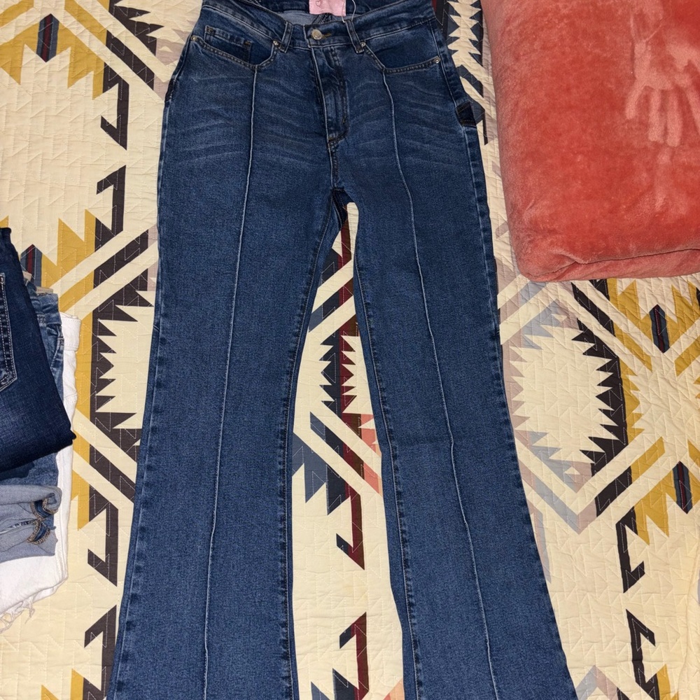 REVICE Dark Blue Flare Jeans